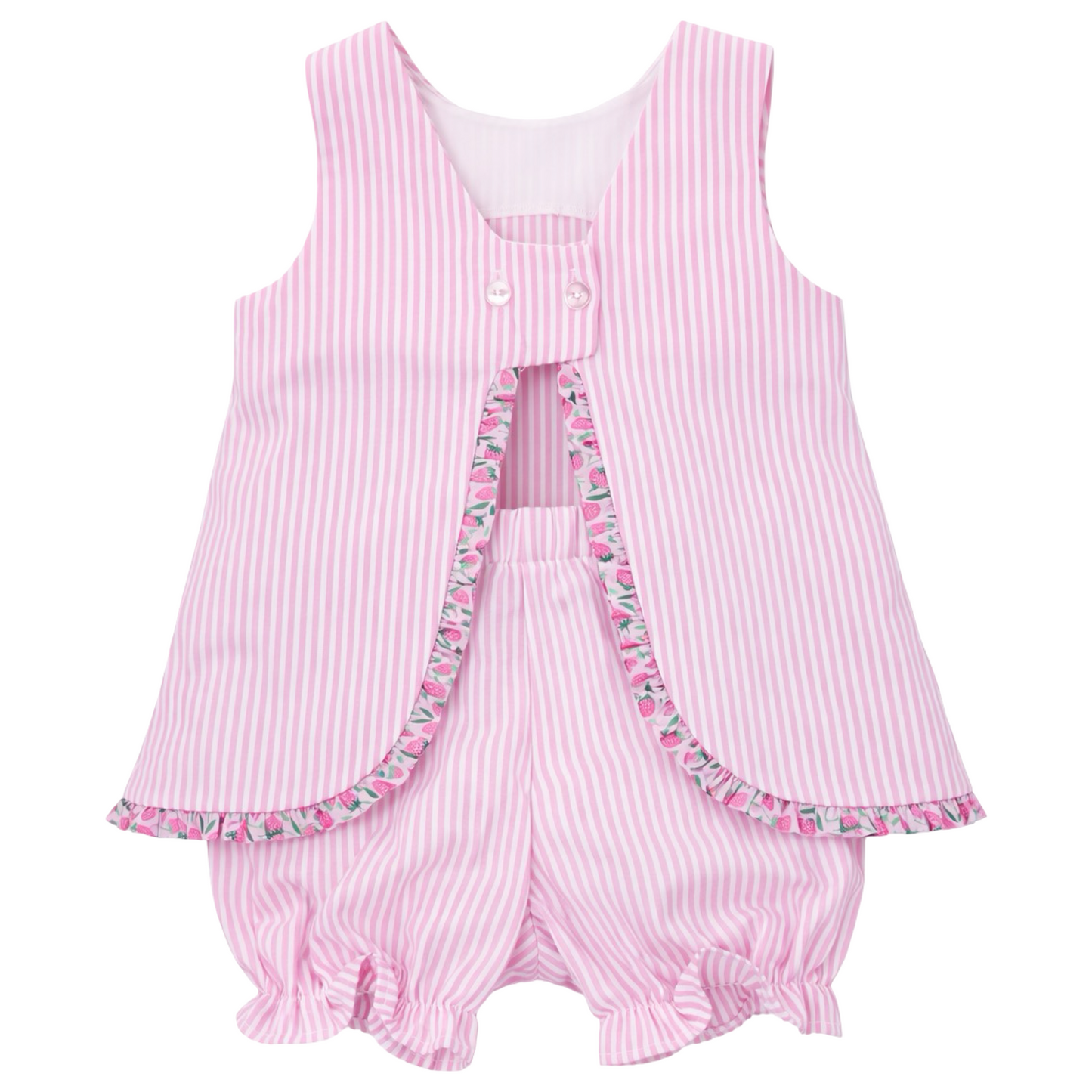 Appliqued Popover Set - Strawberry