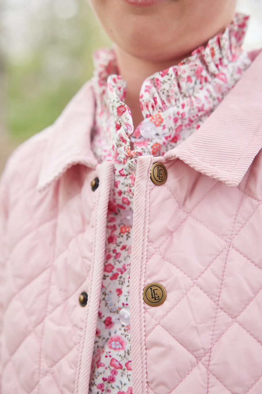 Little English Classic Quilted Jacket - Pink