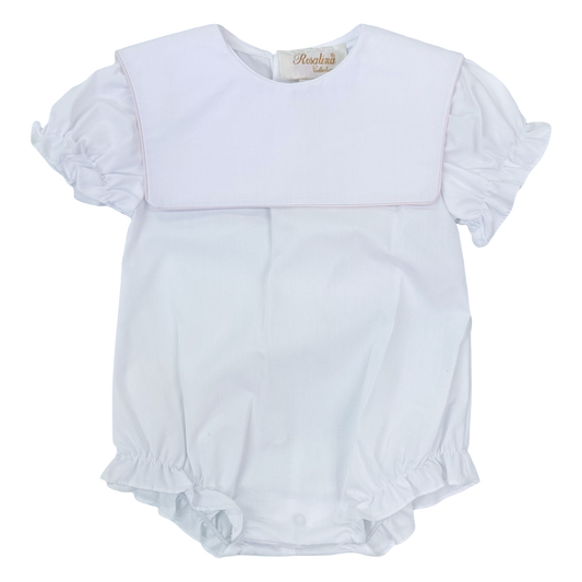 Square Collar Bubble - Pink Trim