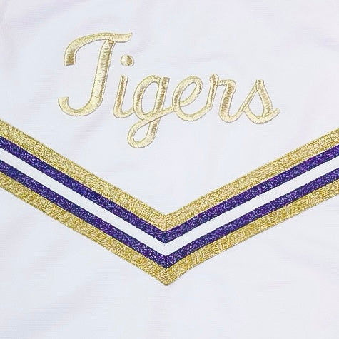 LSU 2 PC Cheer - Metallic White