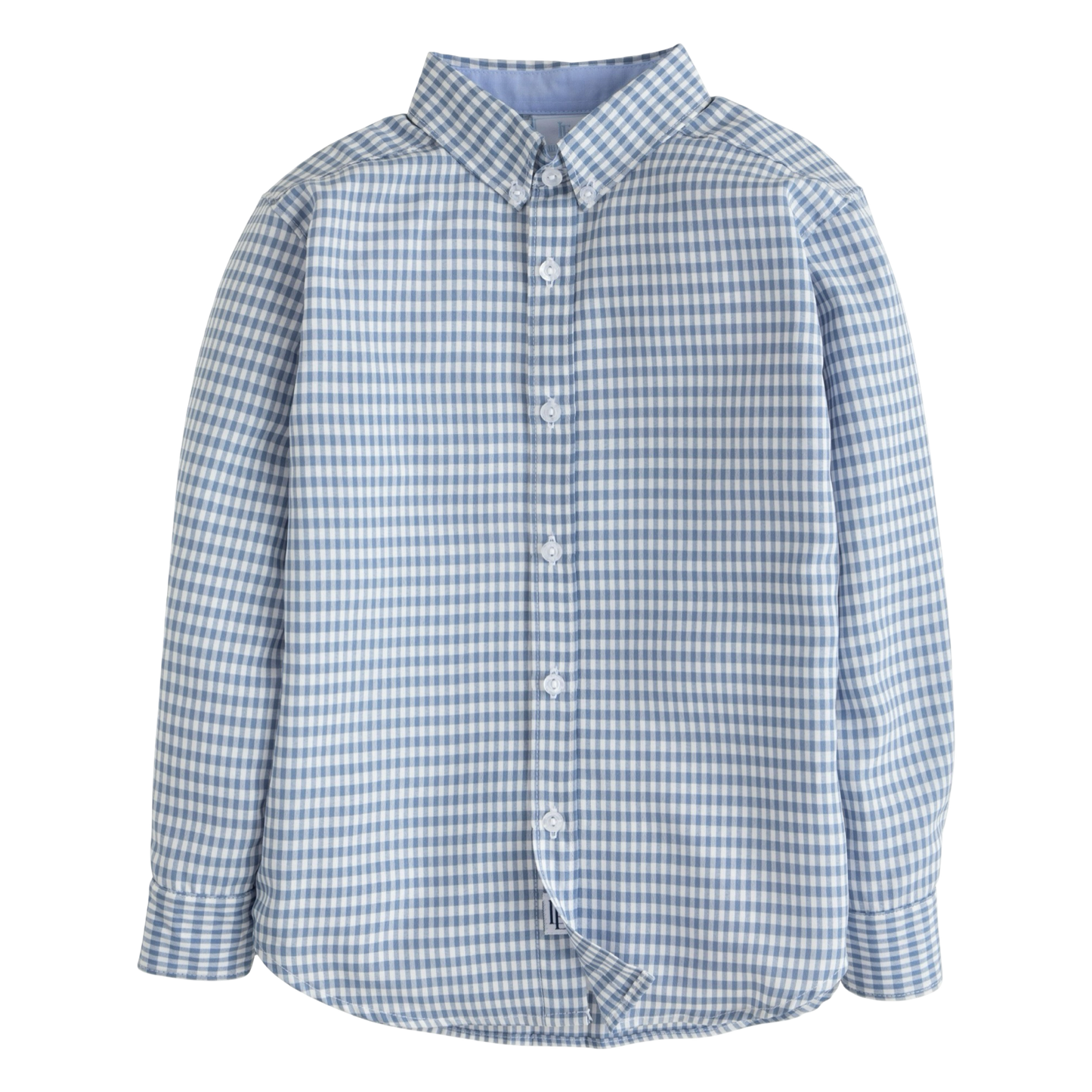 Button Down - Gray Blue Gingham
