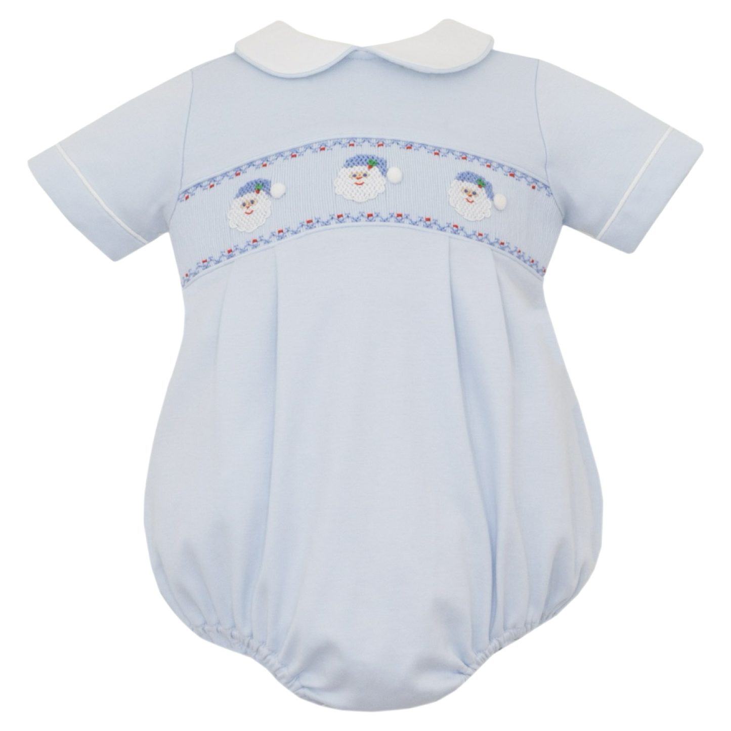 Smocked Knit Bubble - Santa