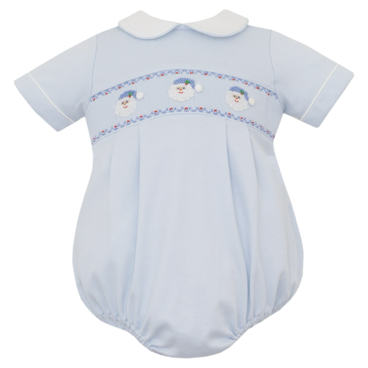 Smocked Knit Bubble - Santa