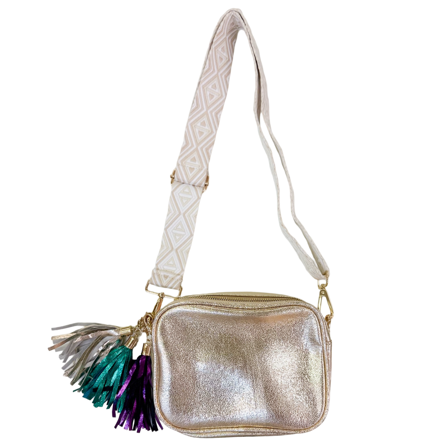 ML Metallic Purse - Mardi Gras