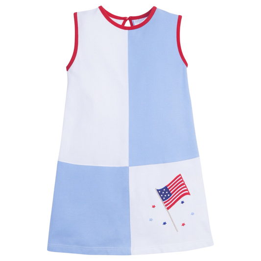 Little English Nellie Dress - Americana