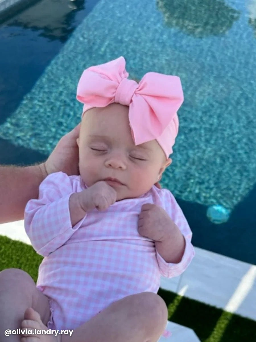 RB Swim Bow Headband - Pink