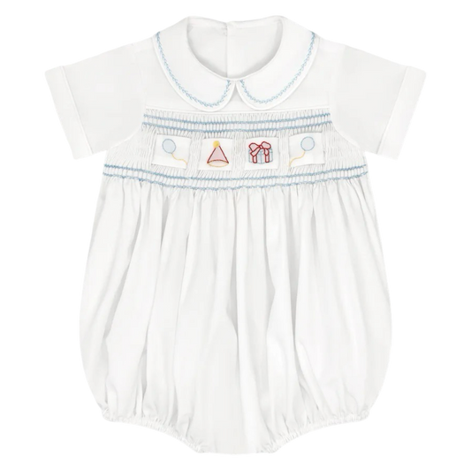 Noah Ribbon Bubble - White/Blue