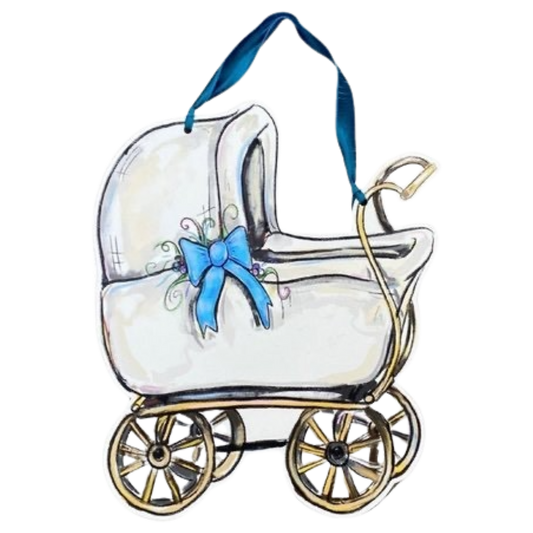 HM Door Hanger - Baby Carriage
