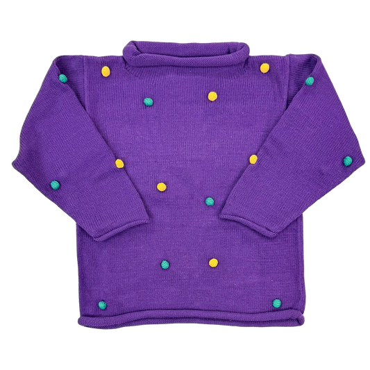 Sweater - Mardi Gras Poms