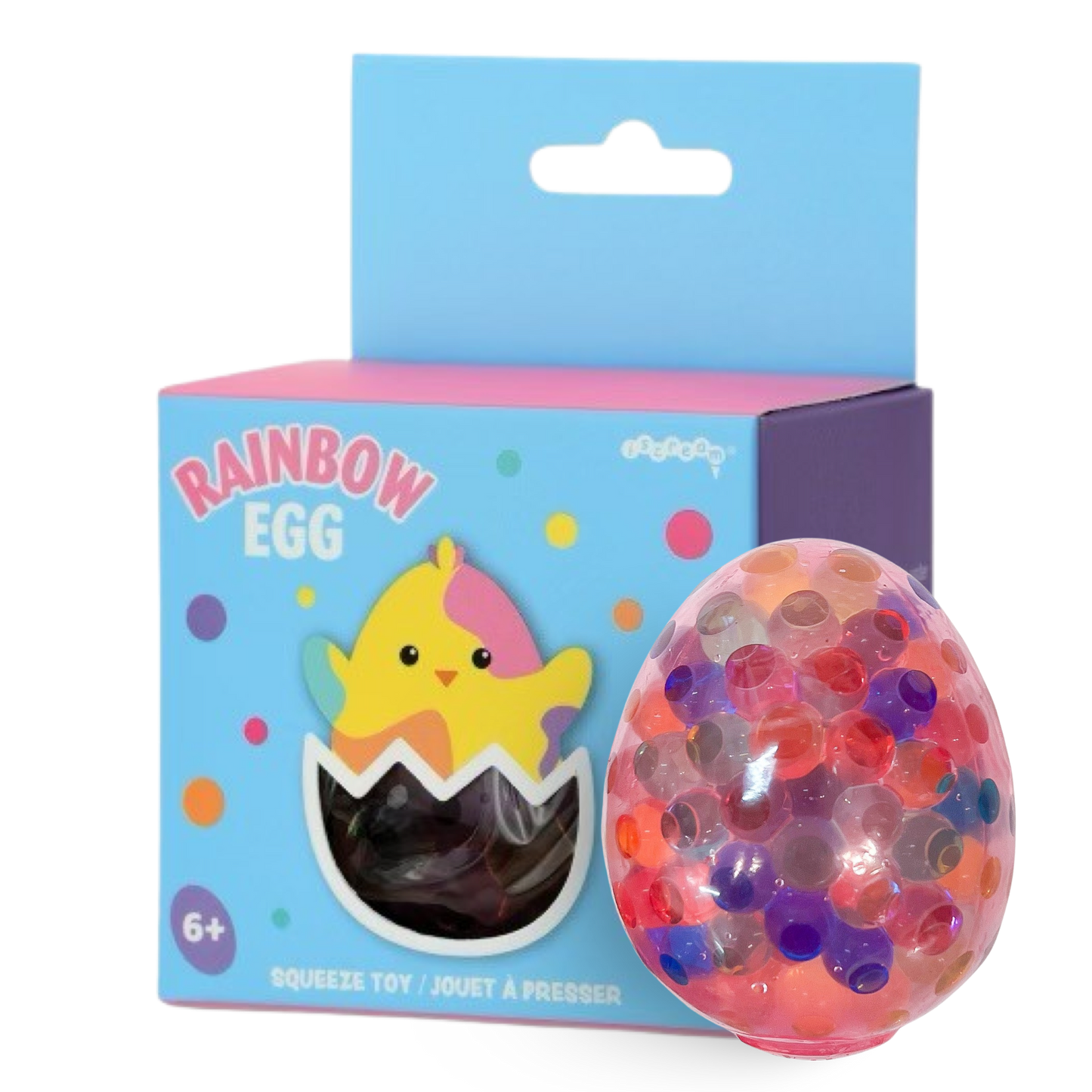 IC Rainbow Egg Squeeze Toy