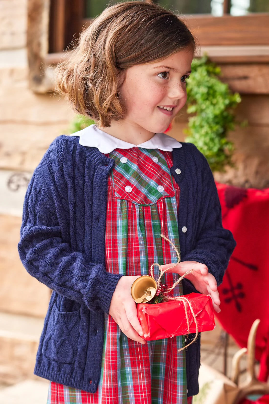 Little English Fallon Dress - Highlands Tartan