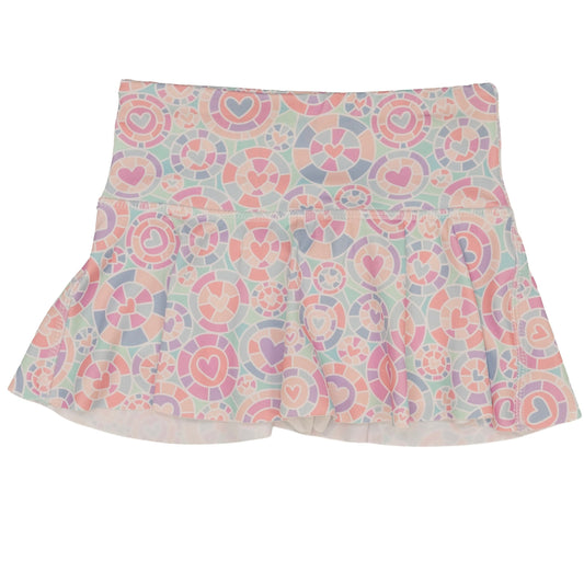 Skort - Kalidescope Heart