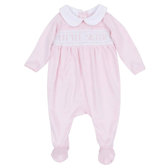 Smocked Footie - Little Sister