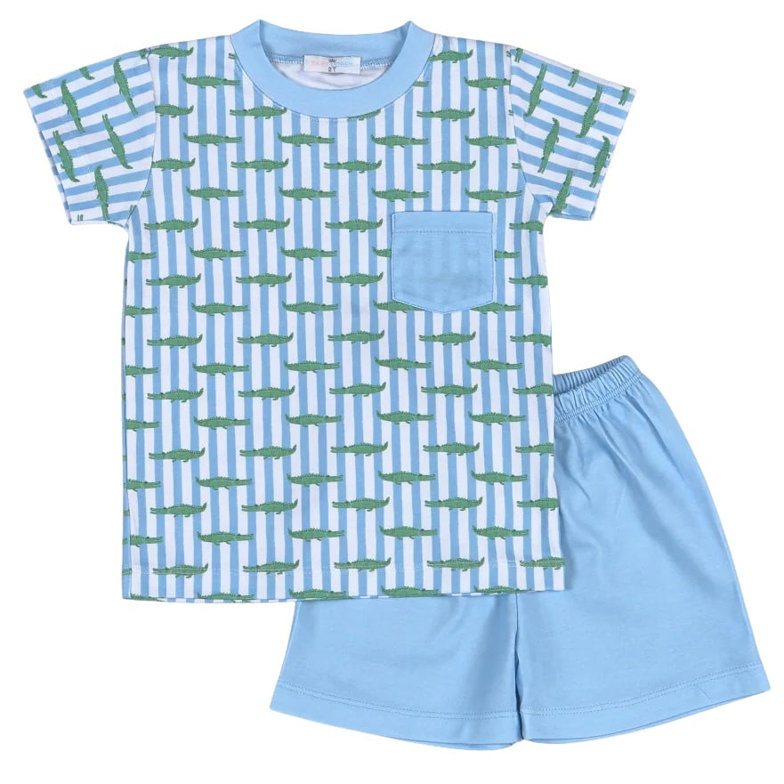 Short Set - Bayou Kids Blue