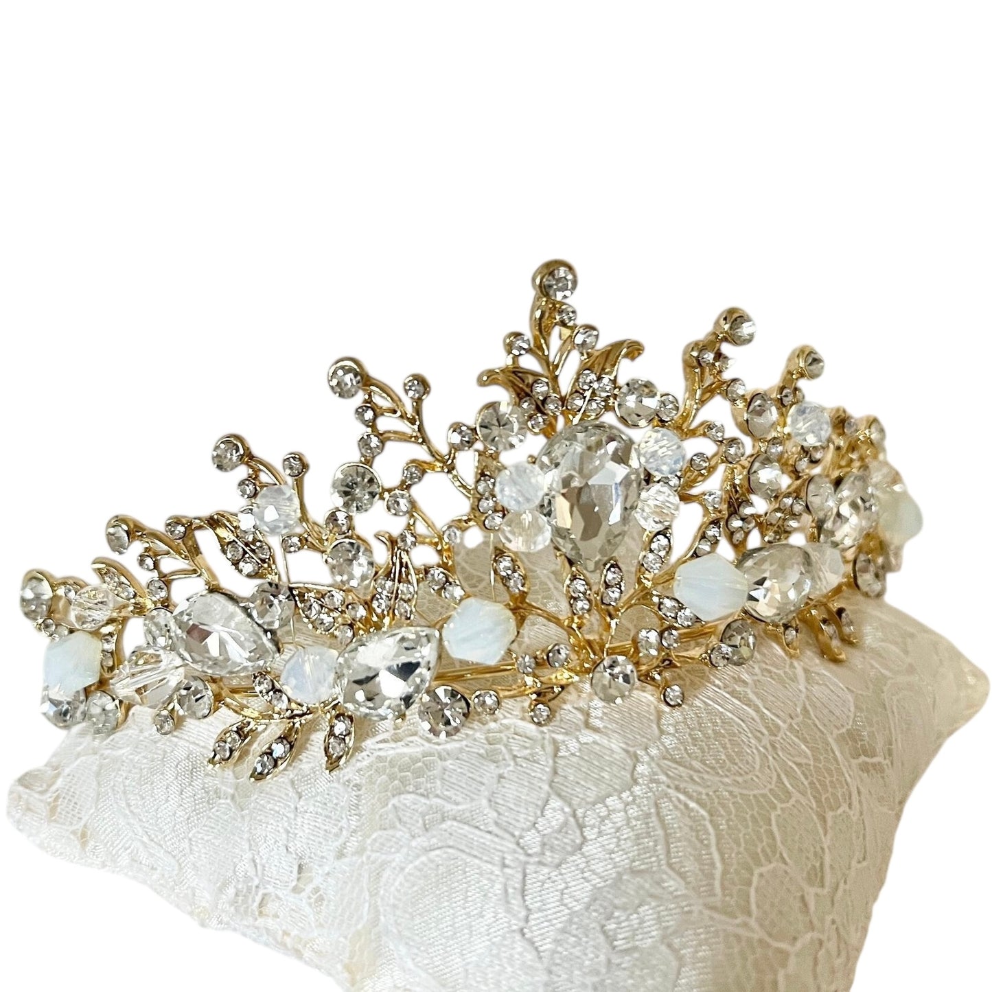 Golden Rhinestone Tiara