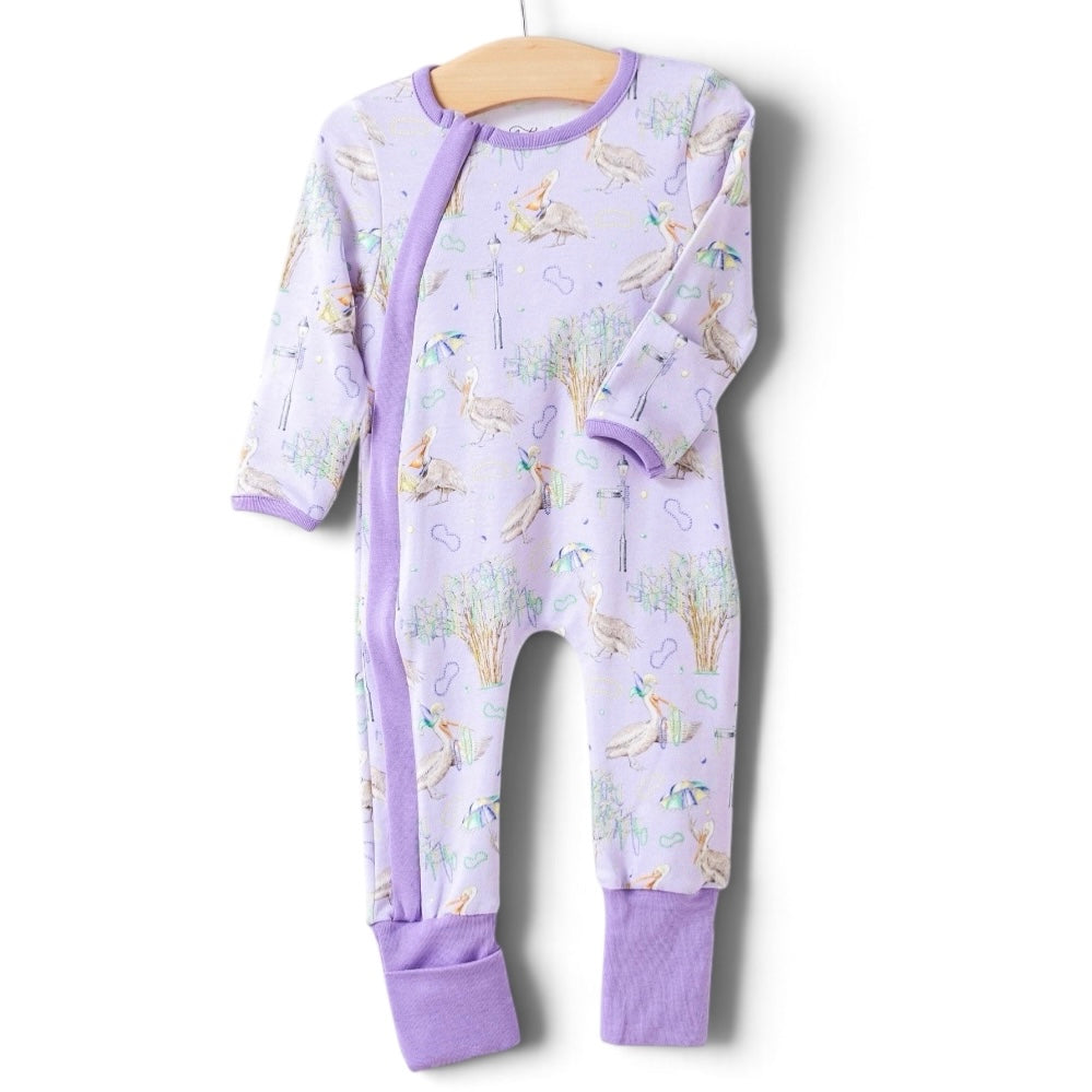 Zip Pajama - Feathers & Floats