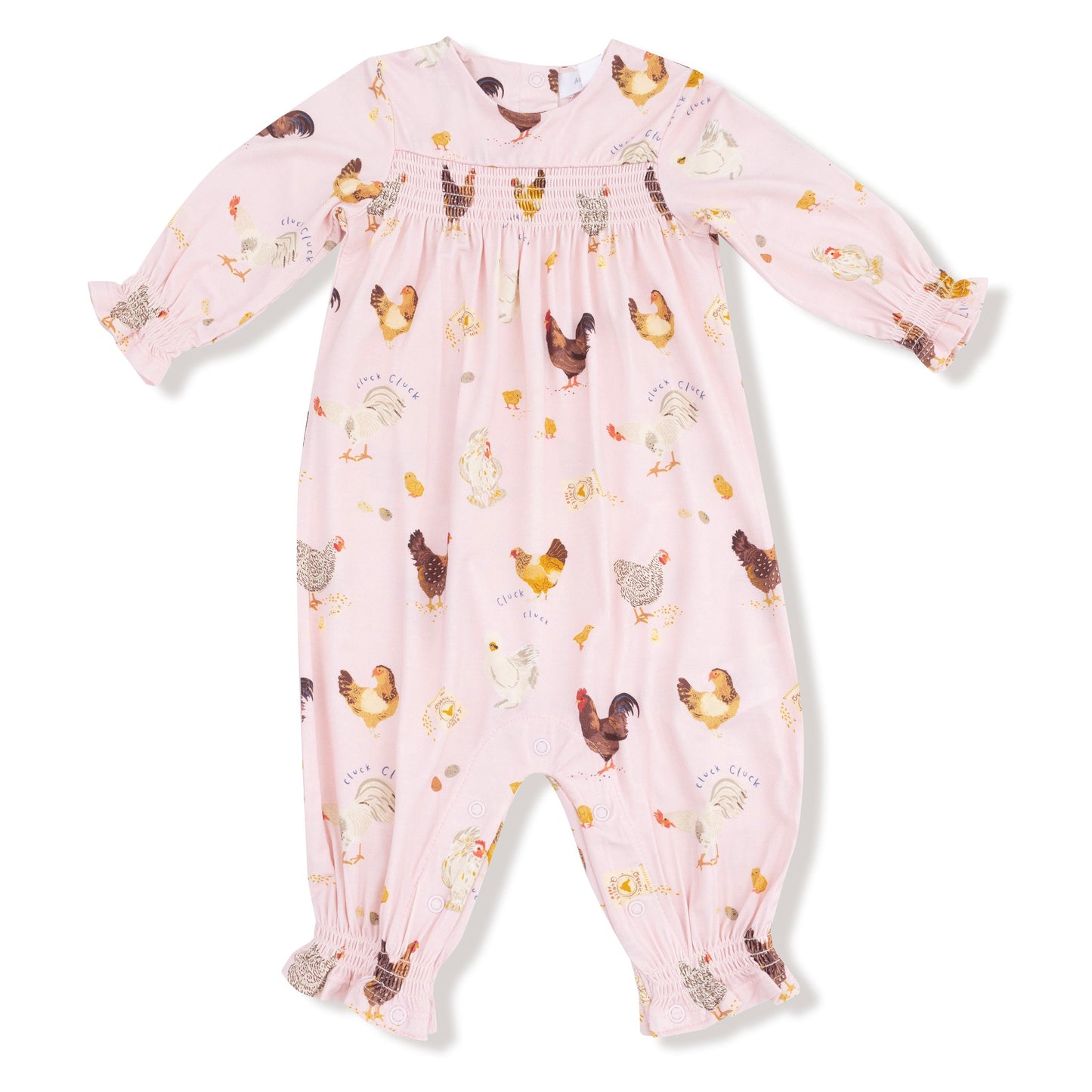 Ruffle Sleeve Romper - Chicken