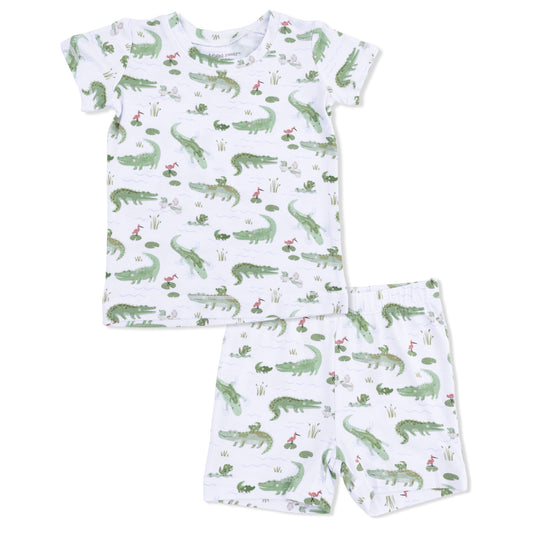 Short Loungewear - Crayon Alligator