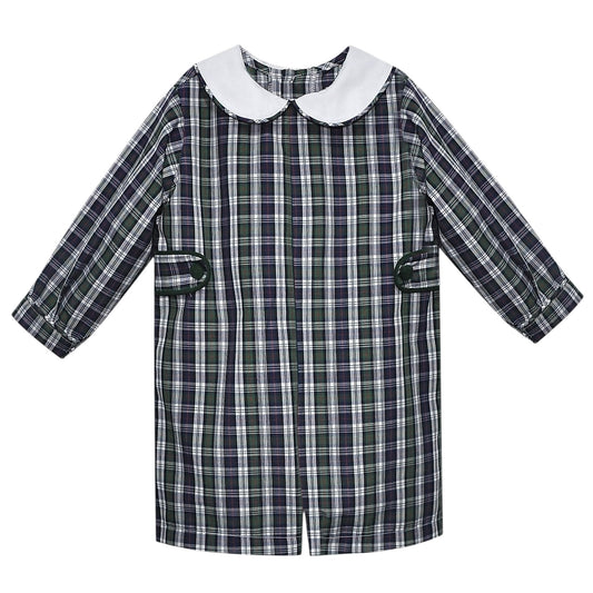 Rowan Romper - Navy Plaid