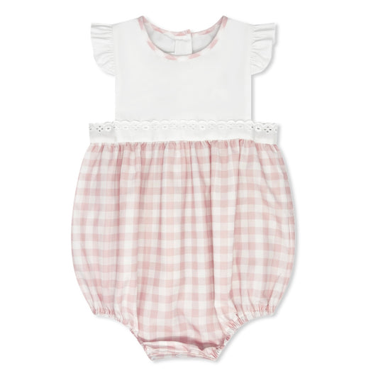 Pinafore Bubble - Pink Buffalo Check