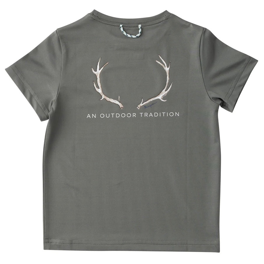 Performance Tee - Antlers Olive