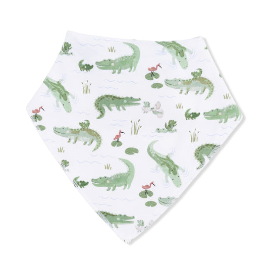 Bandana Bib - Crayon Alligator