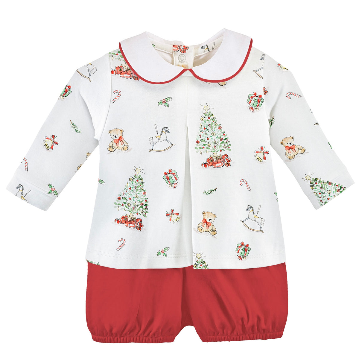 Pima Short Set - Christmas Tree