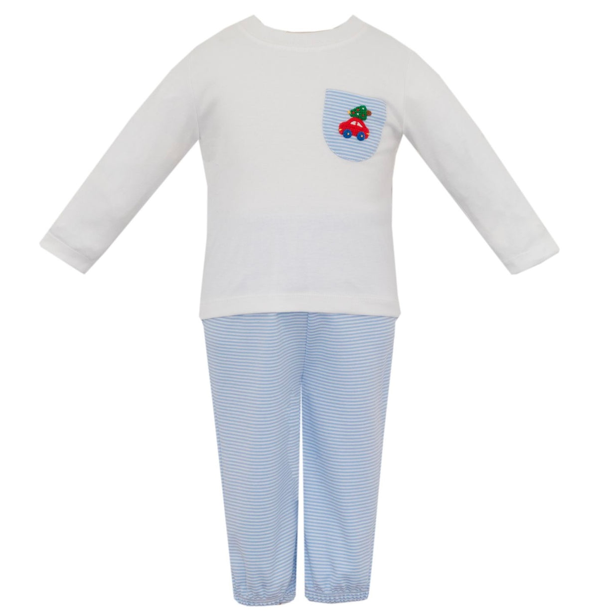 Knit Pant Set - Car/Tree