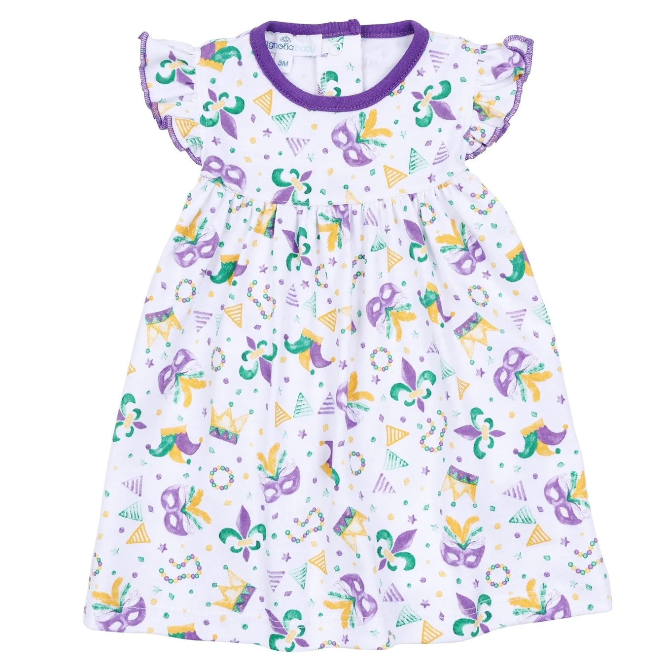 Flutters Dress - Mardi Gras