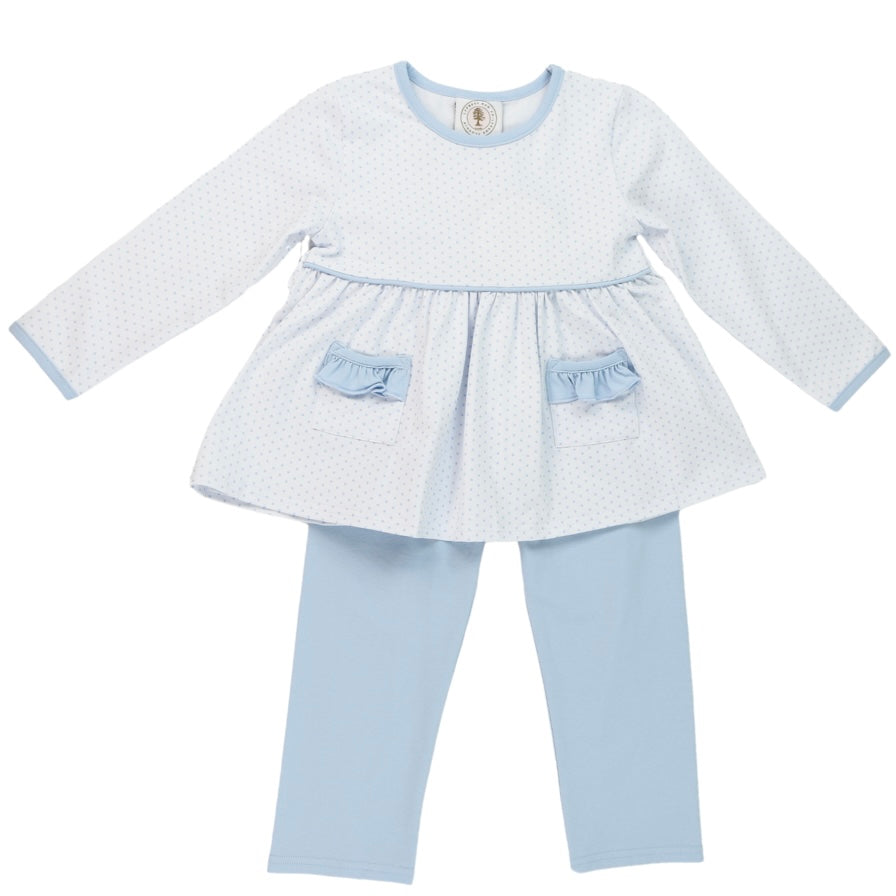 Londyn Legging Set - Blue Dot