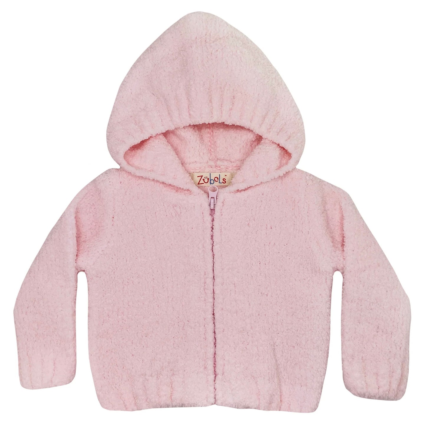 Chenille Hooded Zip Up Sweater