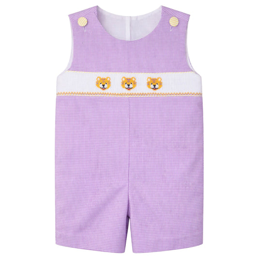Ethan Smocked Jon Jon - Tiger