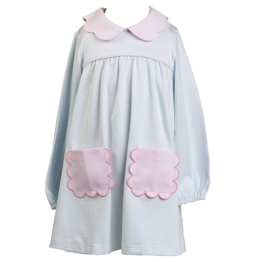 Scallop Pocket Dress