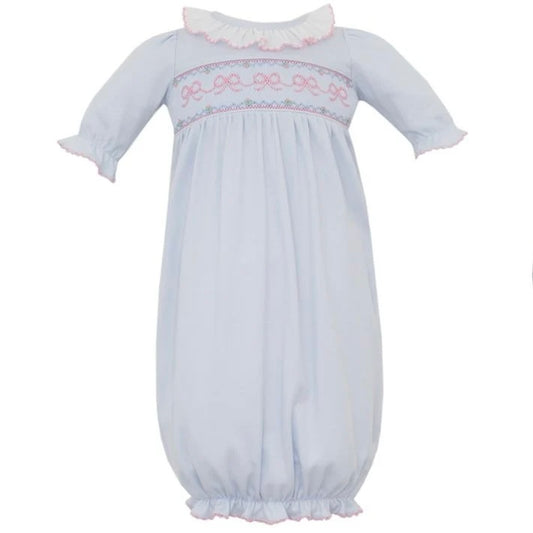 Smocked Gown - Bow