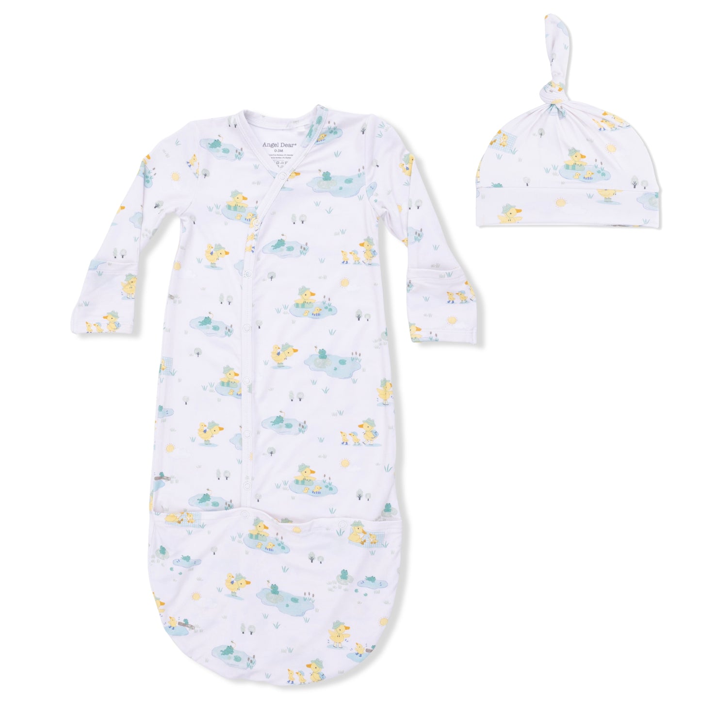 Bundle Gown/Hat - Frog/Duck Pond