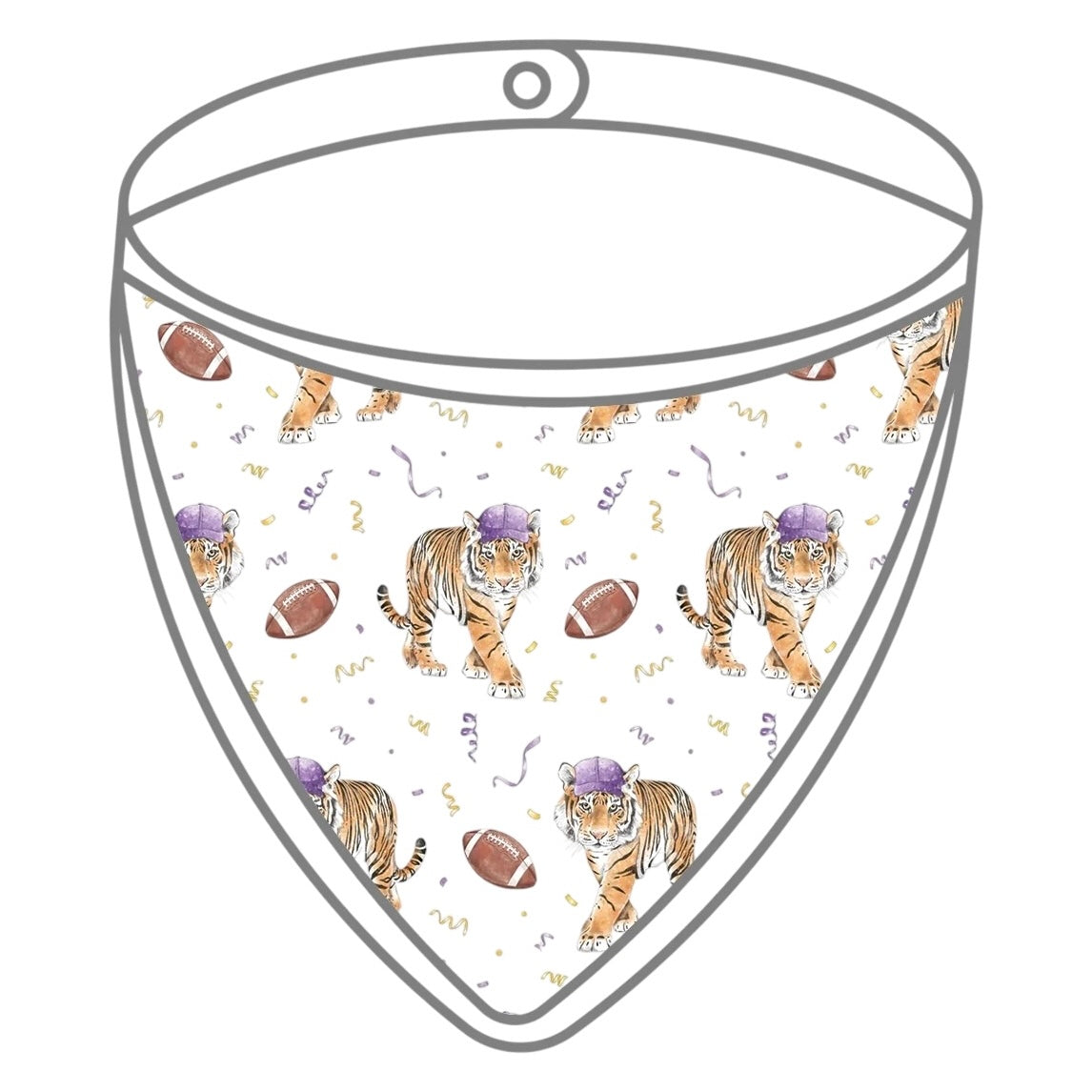 Muslin Bib - Kickoff in Louisiana