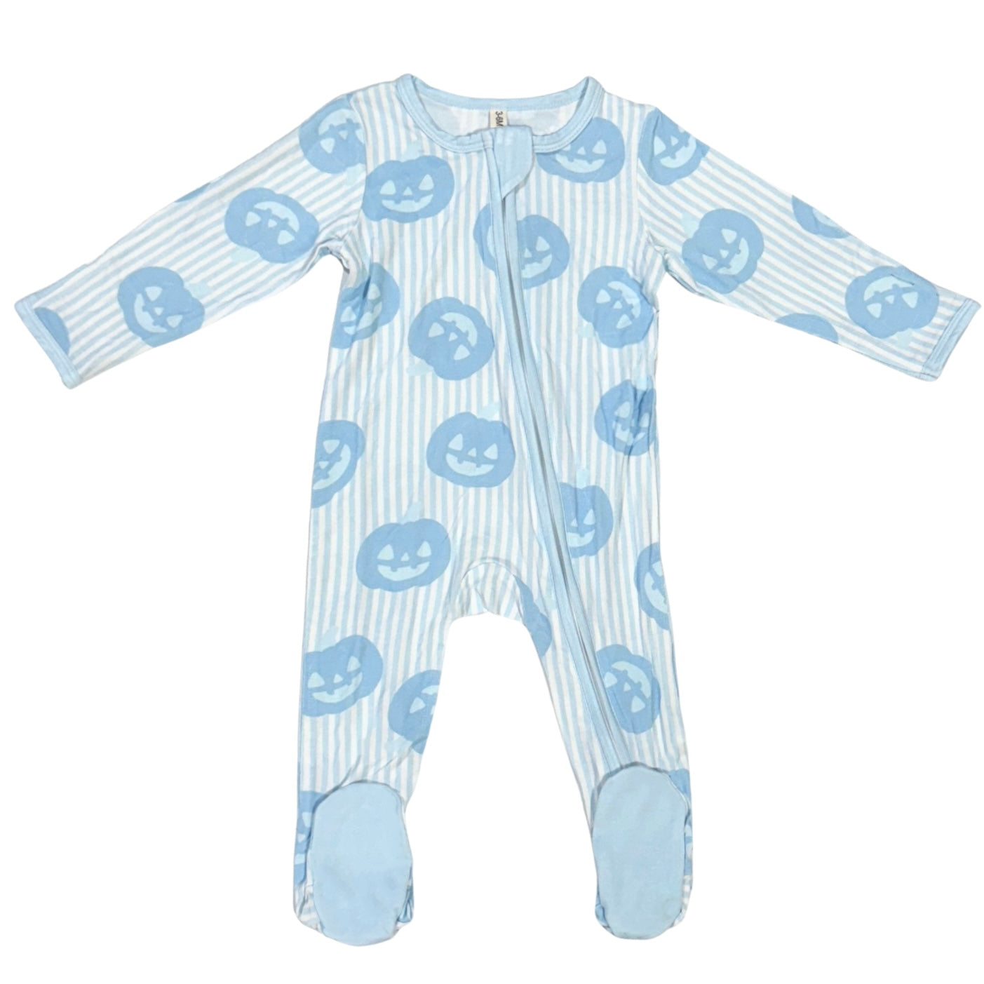 Footie - Jack-O-Lantern Blue
