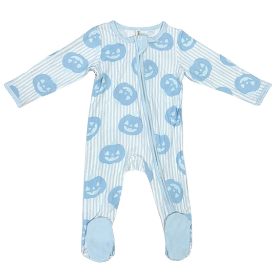 Footie - Jack-O-Lantern Blue