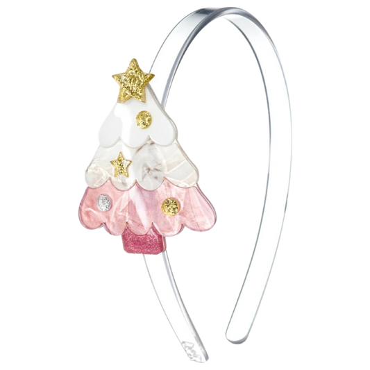 LR Headband - Pink Christmas Tree