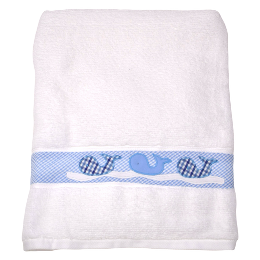 Applique Towel - Whale