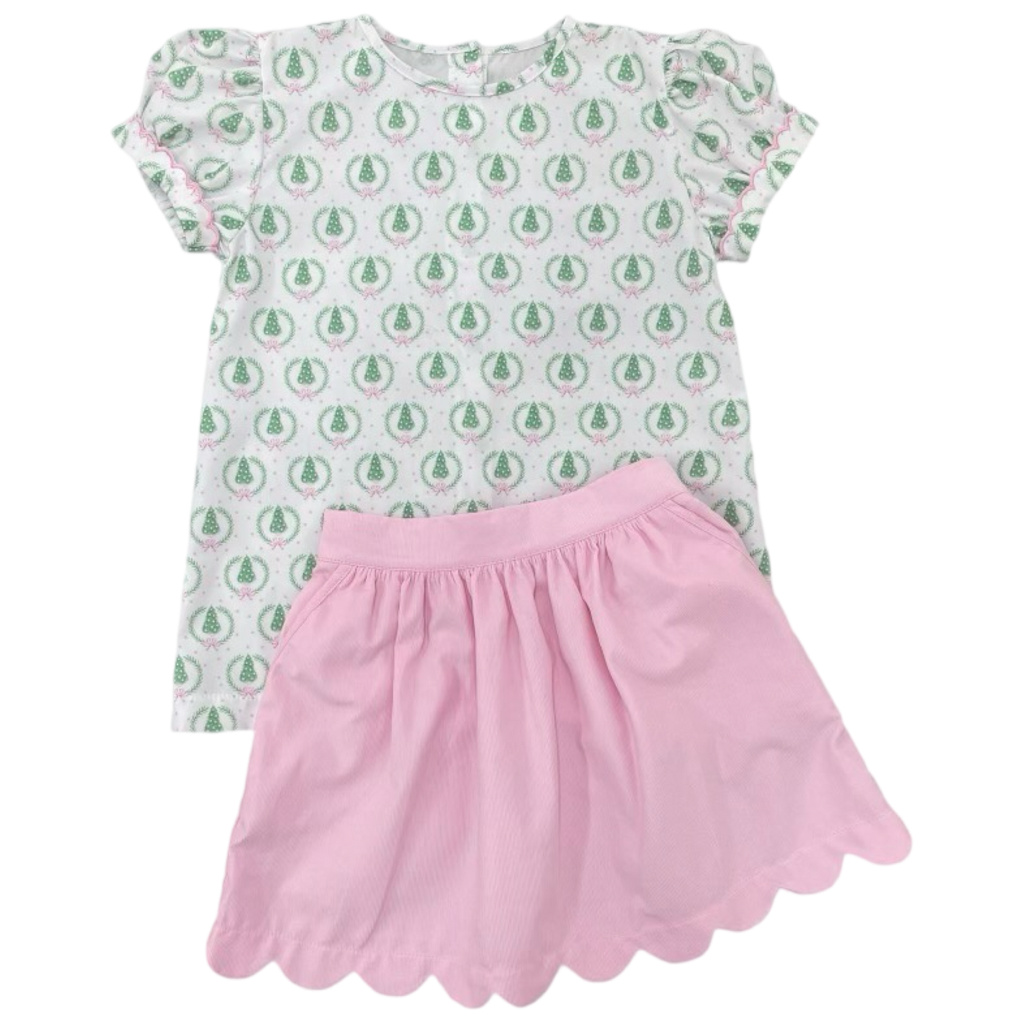 James & Lottie Avery Skirt Set - Oh Christmas Tree