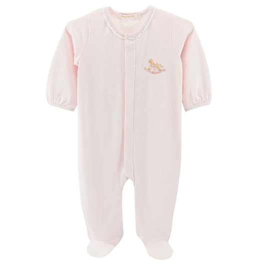 Pima Footie - Pink Rocking Horse