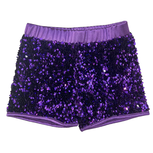 LB Sequin Shorts - Purple