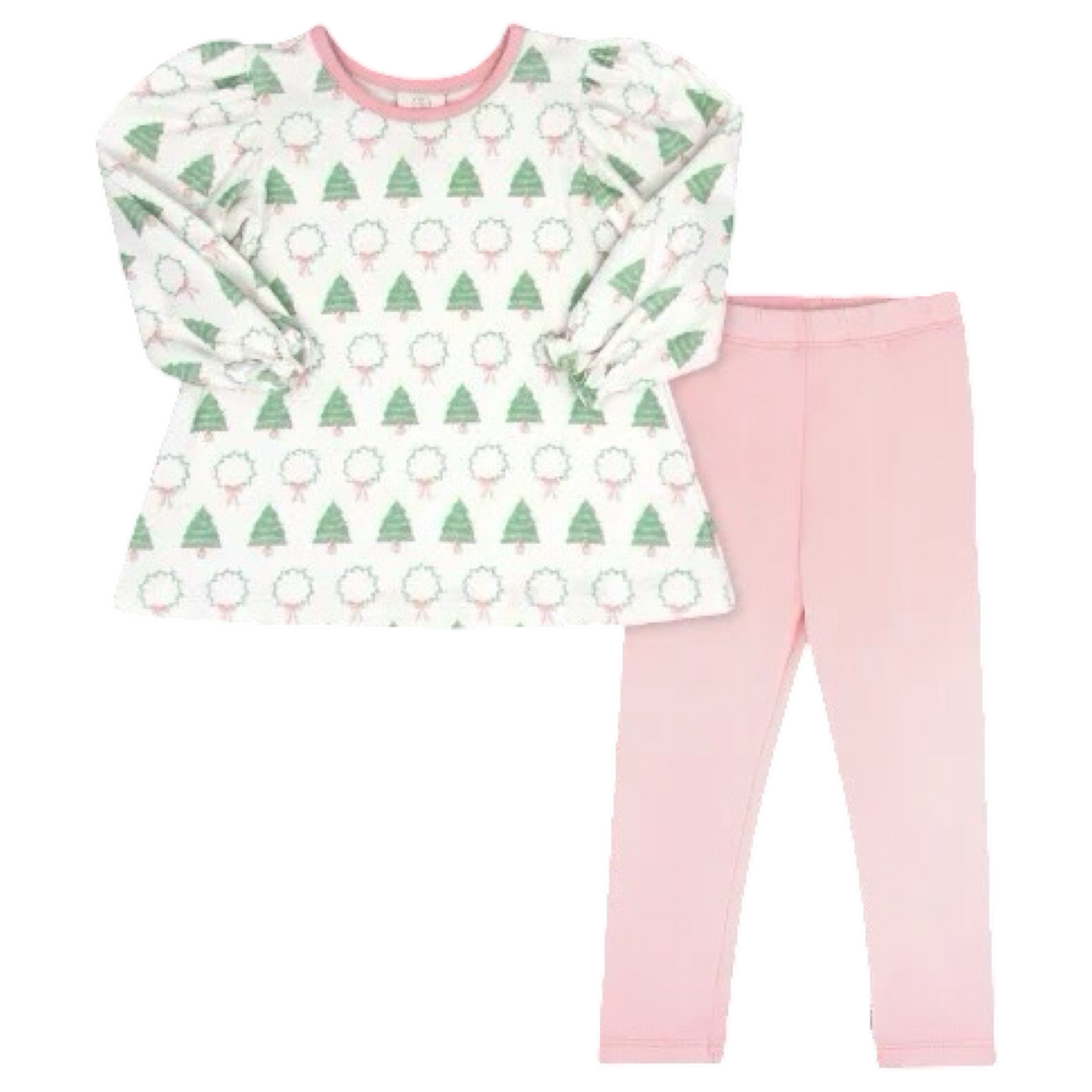 Lullaby Set Faith Legging Set - Oh Christmas Tree