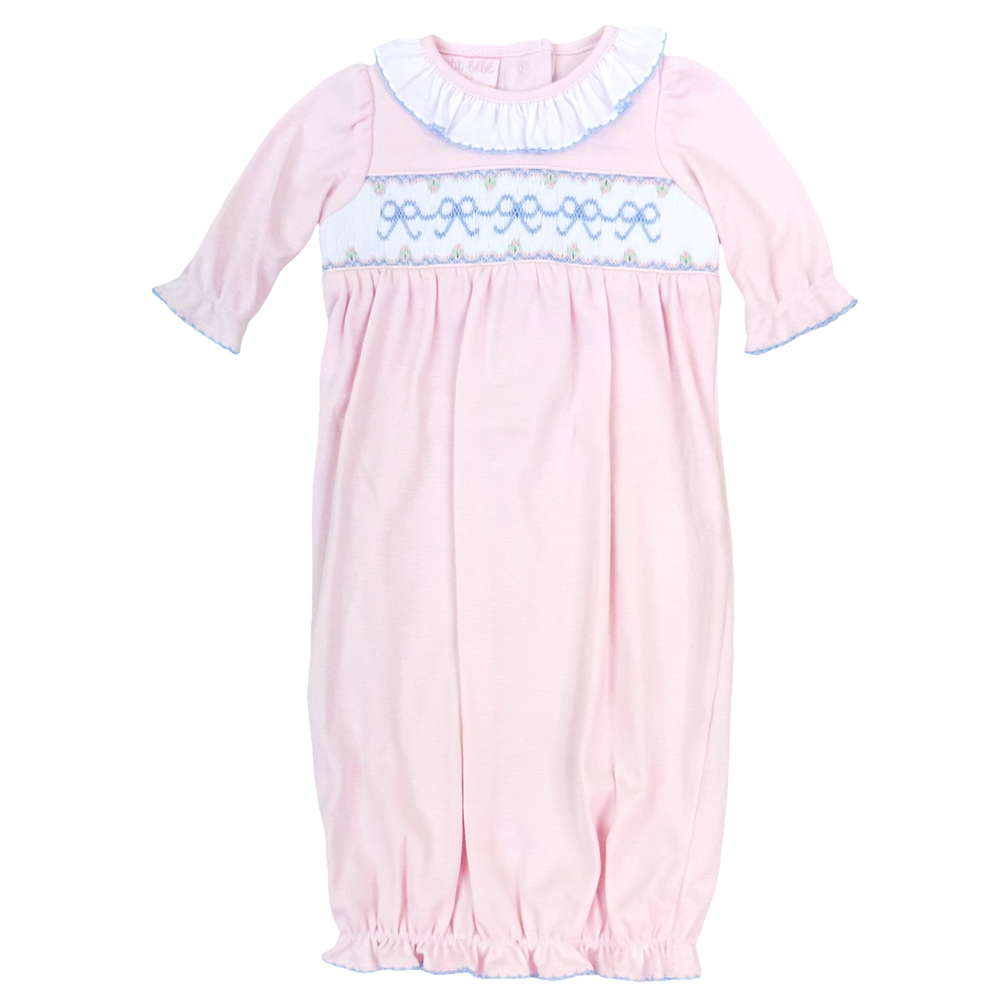 PB Smocked Gown - Bows