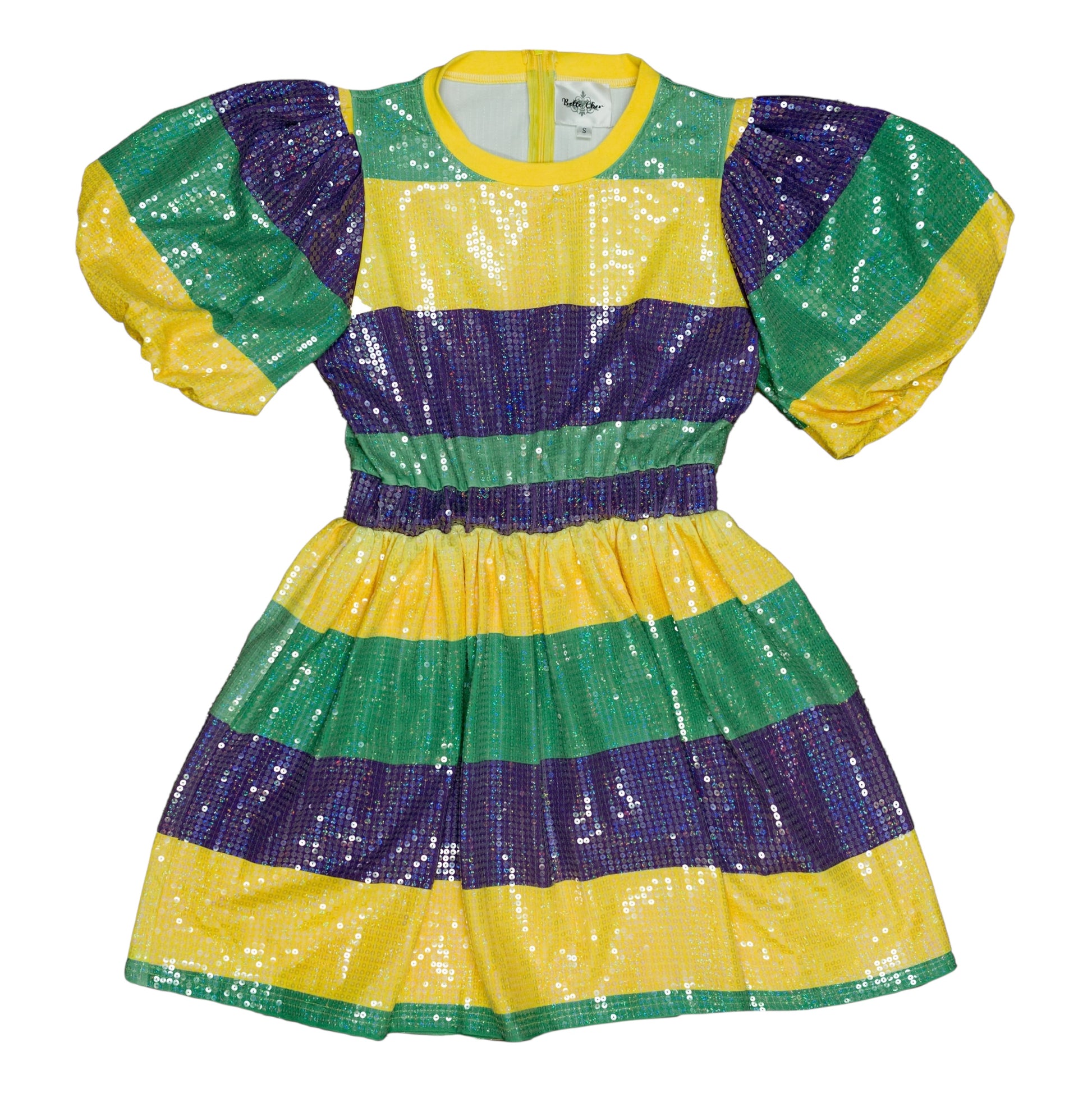 Rugby Sequin Dress - Mardi Gras Lulu and Bean Rugby Sequin Dress - Mardi Gras Lulu and Bean