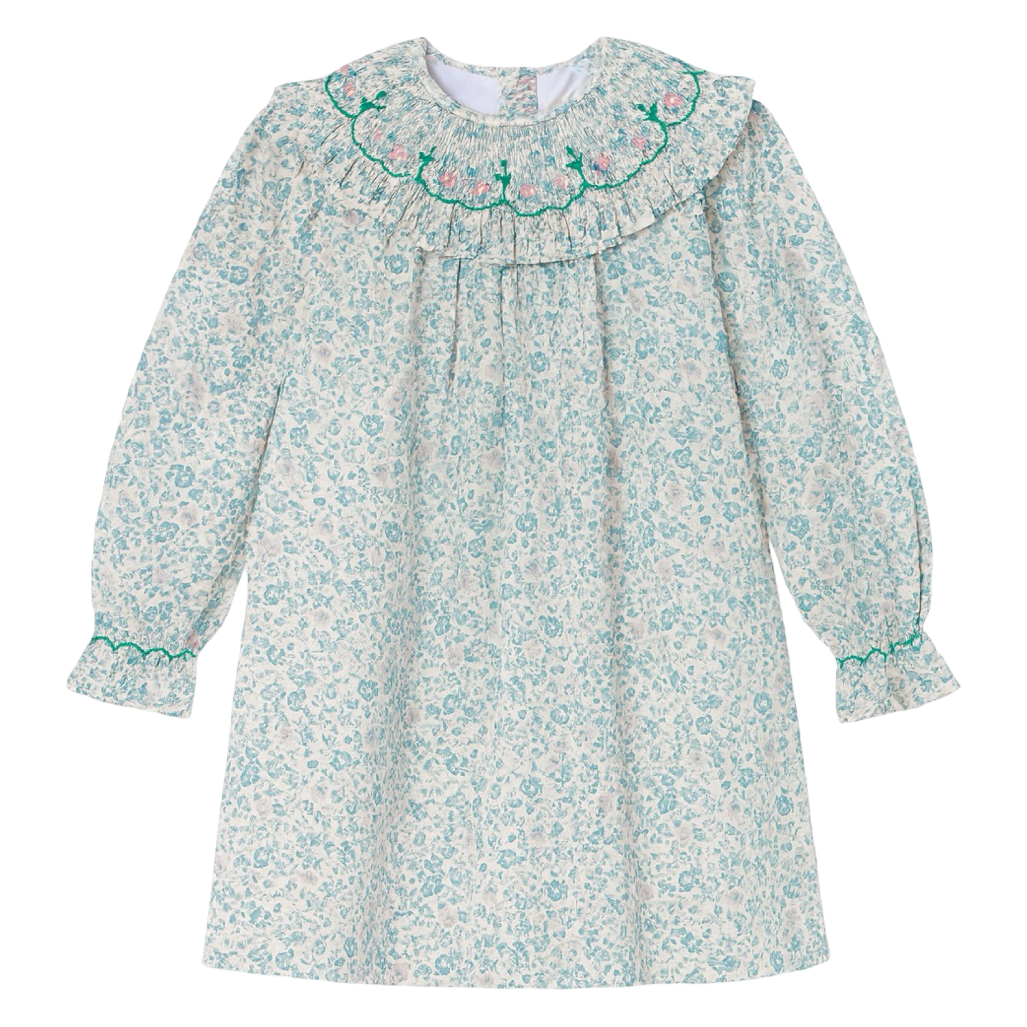 Bishop Dress - Blue Floral