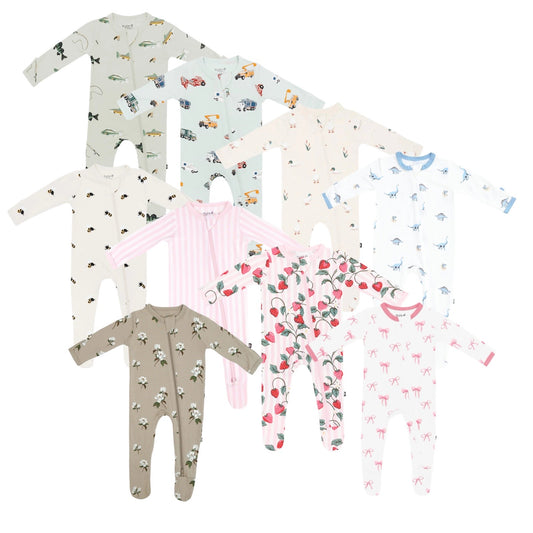 Zipper Footie - Prints