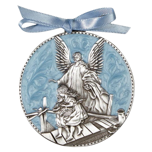 CBC Guardian Angel Crib Medal - Blue