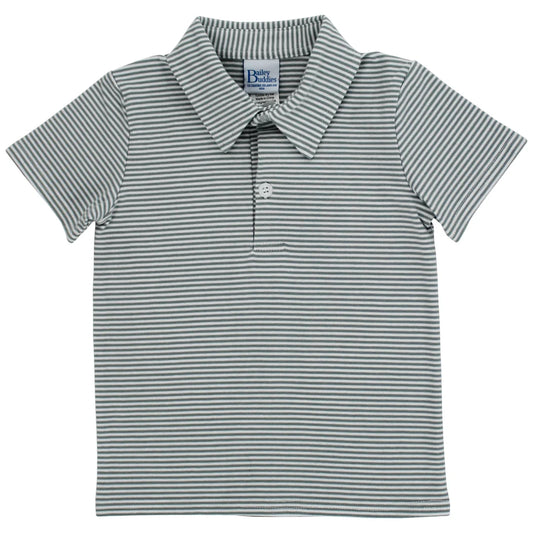 Sammy Polo - Sage Stripe
